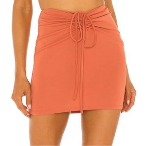 NBD Orange Mini Skirt